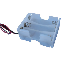 Battery Holder, 6Aa Doubled Sided, Plastic