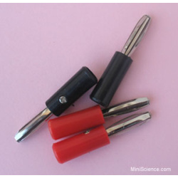 Banana Plug, 20 Mm Pin, Solderless (Pair)