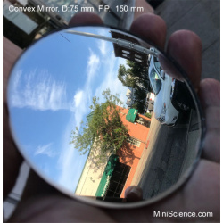 Mirrors, Spherical, Convex Diameter 50 mm; Focal Length 50 cm
