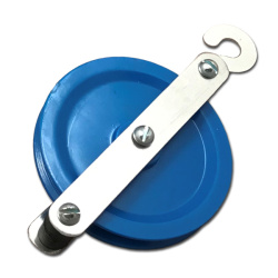 Single Pulley, 50Mm, Blue Color With Aluminum Frame