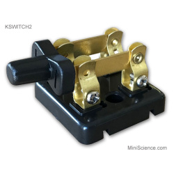 Knife Switch Dpst (Brass Contacts And Steel Screws)