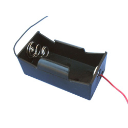 Battery Holder, 1D, Plastic