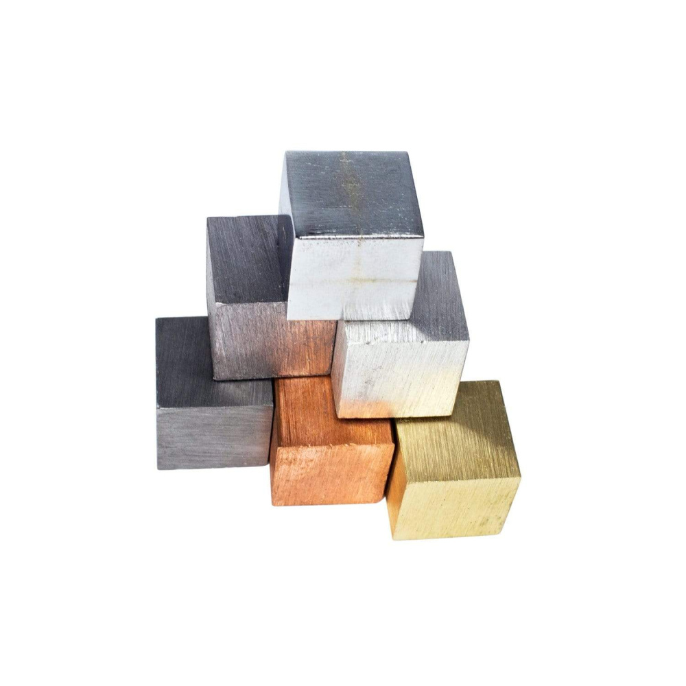 Density Cubes, Metals Brass