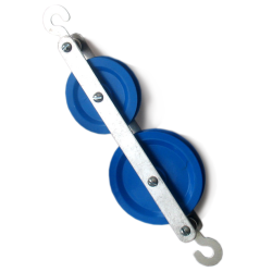 Plastic Pulley Blue 2 Pulleys, 5