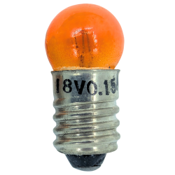 Orange Light Bulb E10, 18V, 0.15A
