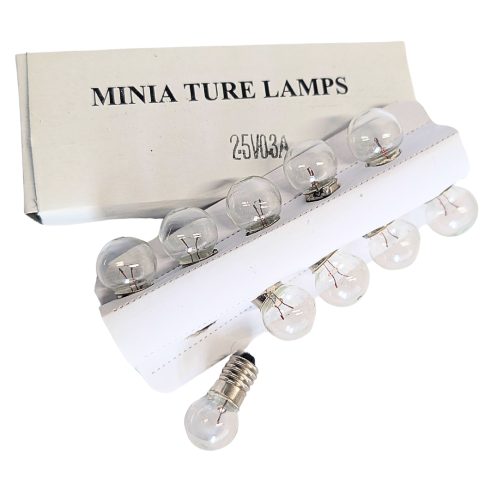 Miniature Light Bulbs 2.5V 0.3A (10 Pack)